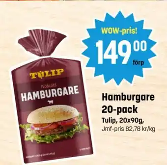 Eurocash Hamburgare 20-pack erbjuda