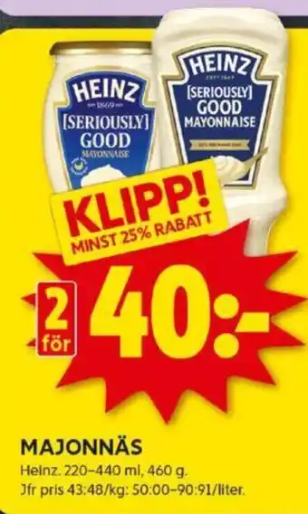ICA Kvantum MAJONNÄS erbjuda