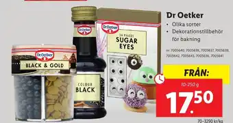 Lidl Dr Oetker 10-250 g erbjuda