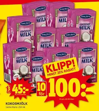 ICA Kvantum KOKOSMJÖLK erbjuda
