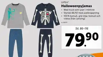 Lidl Lupilu Halloweenpyjamas erbjuda