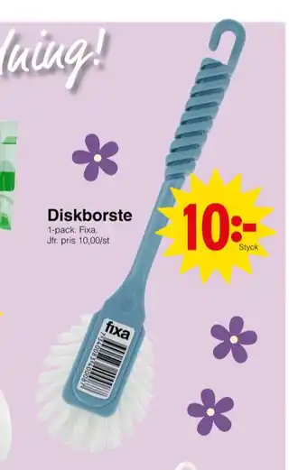 Matöppet Fixa diskborste erbjuda