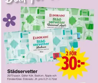 Matöppet Eldorado städservetter erbjuda