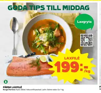 Coop Harbour salmon co laxfilé erbjuda