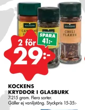 ÖoB Kockens kryddor erbjuda