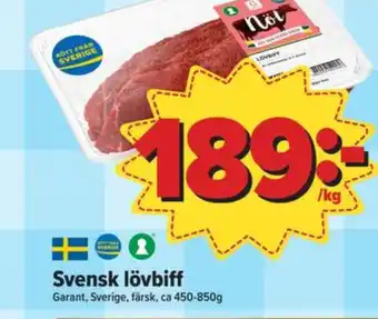 Östenssons Garant lövbiff erbjuda