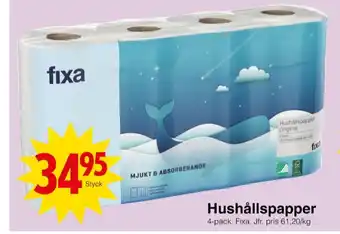 Matöppet Fixa hushållspapper erbjuda