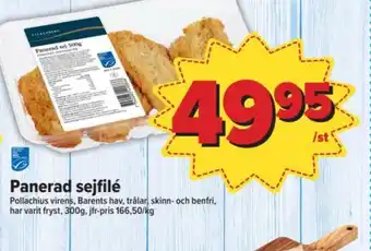 Östenssons Falkenberg seafood sejfiléer panerad erbjuda