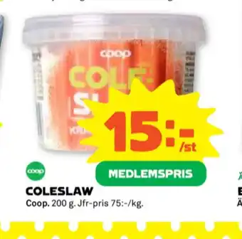 Coop Coop coleslaw erbjuda