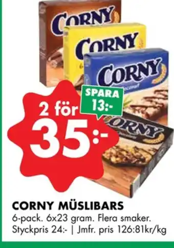 ÖoB Corny bars erbjuda