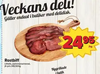 Östenssons Jakobsdals rostbiff erbjuda