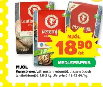 Coop Kungsörnen vetemjöl erbjuda
