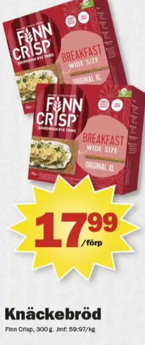 Pekås Finn crisp knäckebröd erbjuda