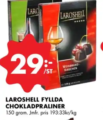ÖoB Laroshell chokladask erbjuda