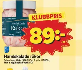 Östenssons Falkenberg seafood räkor erbjuda