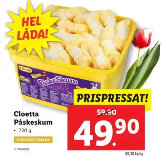 Lidl Cloetta Påskeskum erbjuda