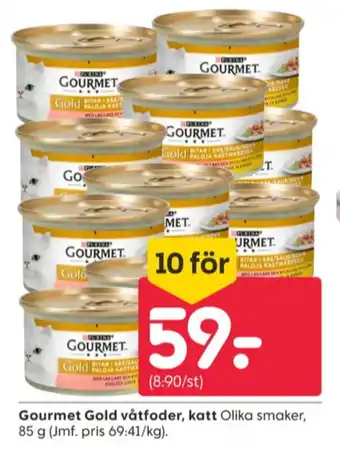 Rusta Gourmet gold kattmat erbjuda