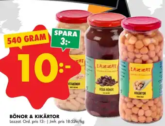 ÖoB Lazzat bönor erbjuda