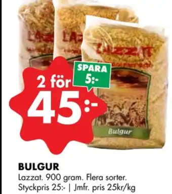 ÖoB Lazzat bulgur erbjuda
