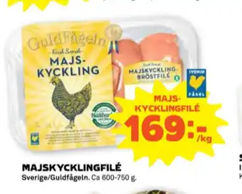 Stora Coop Guldfågeln kycklingbröstfilé erbjuda