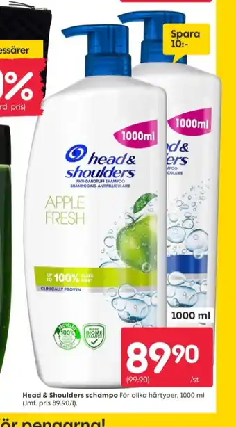 Rusta Head&shoulders shampoo erbjuda
