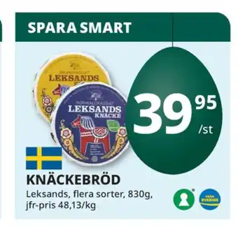 Tempo Leksands knäcke knäckebröd erbjuda