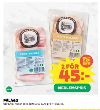 Coop PÅLÄGG erbjuda