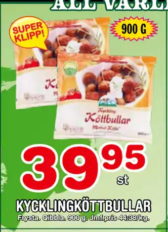 Nya Pulsen KYCKLINGKÖTTBULLAR erbjuda
