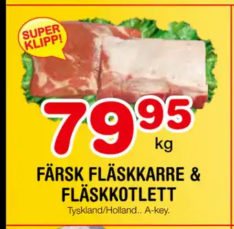 Nya Pulsen FÄRSK FLÄSKKARRE & FLÄSKKOTLETT erbjuda