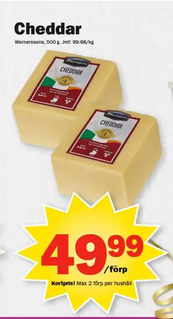 Pekås Cheddar erbjuda