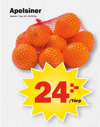 Pekås Apelsiner erbjuda