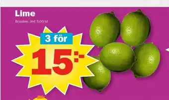Pekås Lime erbjuda
