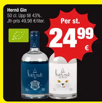 Calle Hernö Gin erbjuda