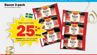 Pekås Bacon 3-pack erbjuda