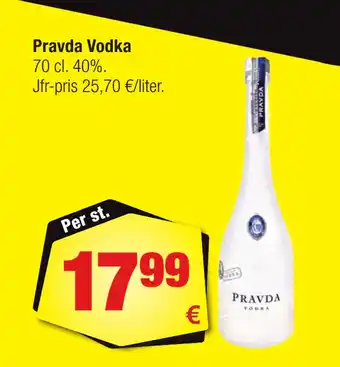 Calle Pravda Vodka erbjuda