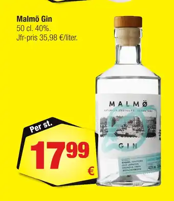 Calle Malmö Gin erbjuda