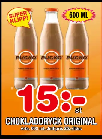 Nya Pulsen CHOKLADDRYCK ORIGINAL erbjuda