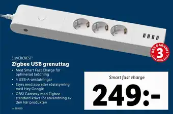 Lidl Silvercrest Zigbee USB grenuttag erbjuda