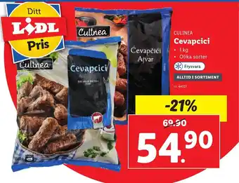 Lidl Culinea Cevapcici 1kg erbjuda