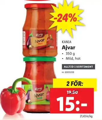 Lidl Kania Ajvar 350 g erbjuda