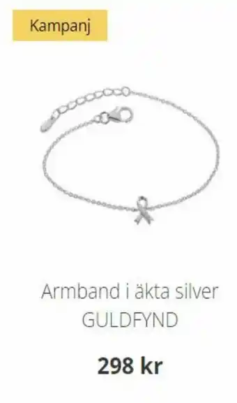 Guldfynd Guldfynd Armband i äkta silver erbjuda