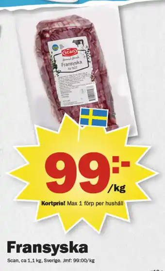 Pekås Fransyska erbjuda