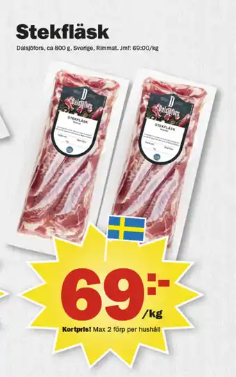 Pekås Stekfläsk erbjuda