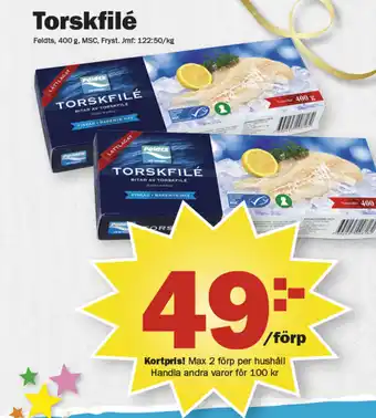 Pekås Torskfilé erbjuda