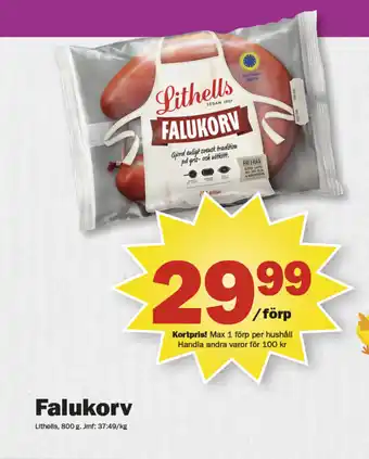 Pekås Falukorv erbjuda