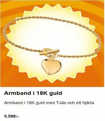 Guldfynd Armland i 18K guld erbjuda
