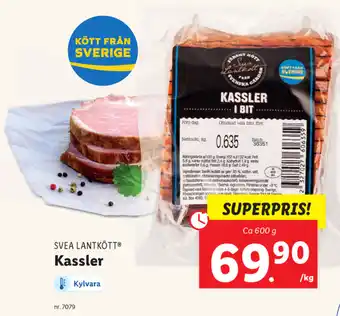 Lidl Svea Lantkött Kassler 600g erbjuda