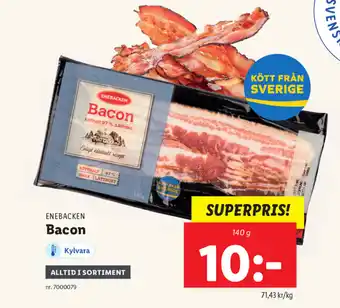 Lidl Enebacken Bacon 140g erbjuda