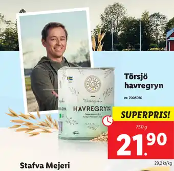 Lidl Törsjö havregryn 750g erbjuda