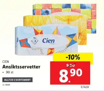 Cien Ansiktsservetter 90st